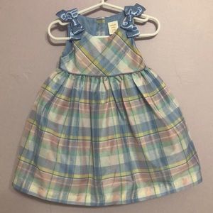 Gymboree Baby girl plaid dress size 12-18 month